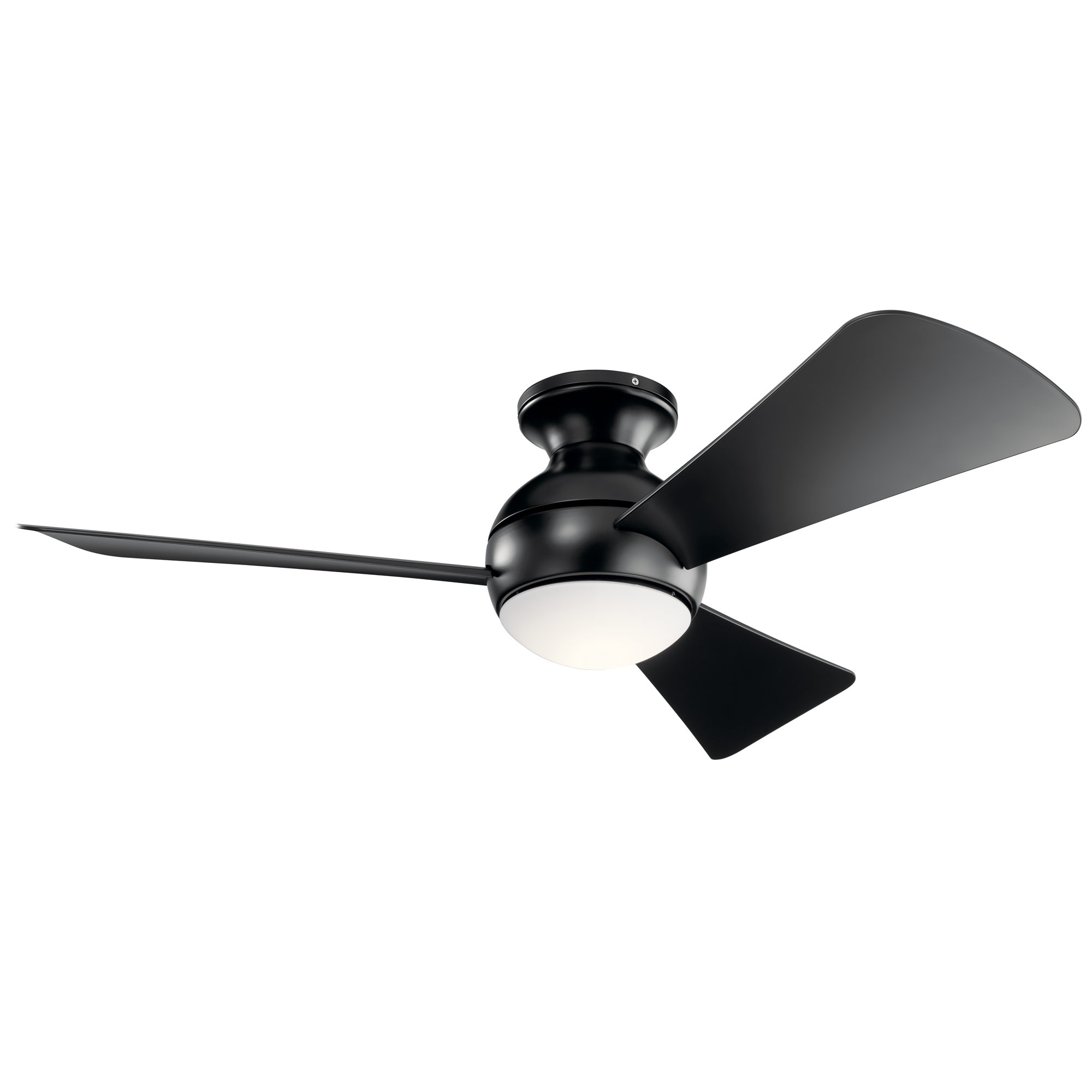 Sola Outdoor Ceiling Fan with Light by Kichler | 330151SBK | KHR1086965