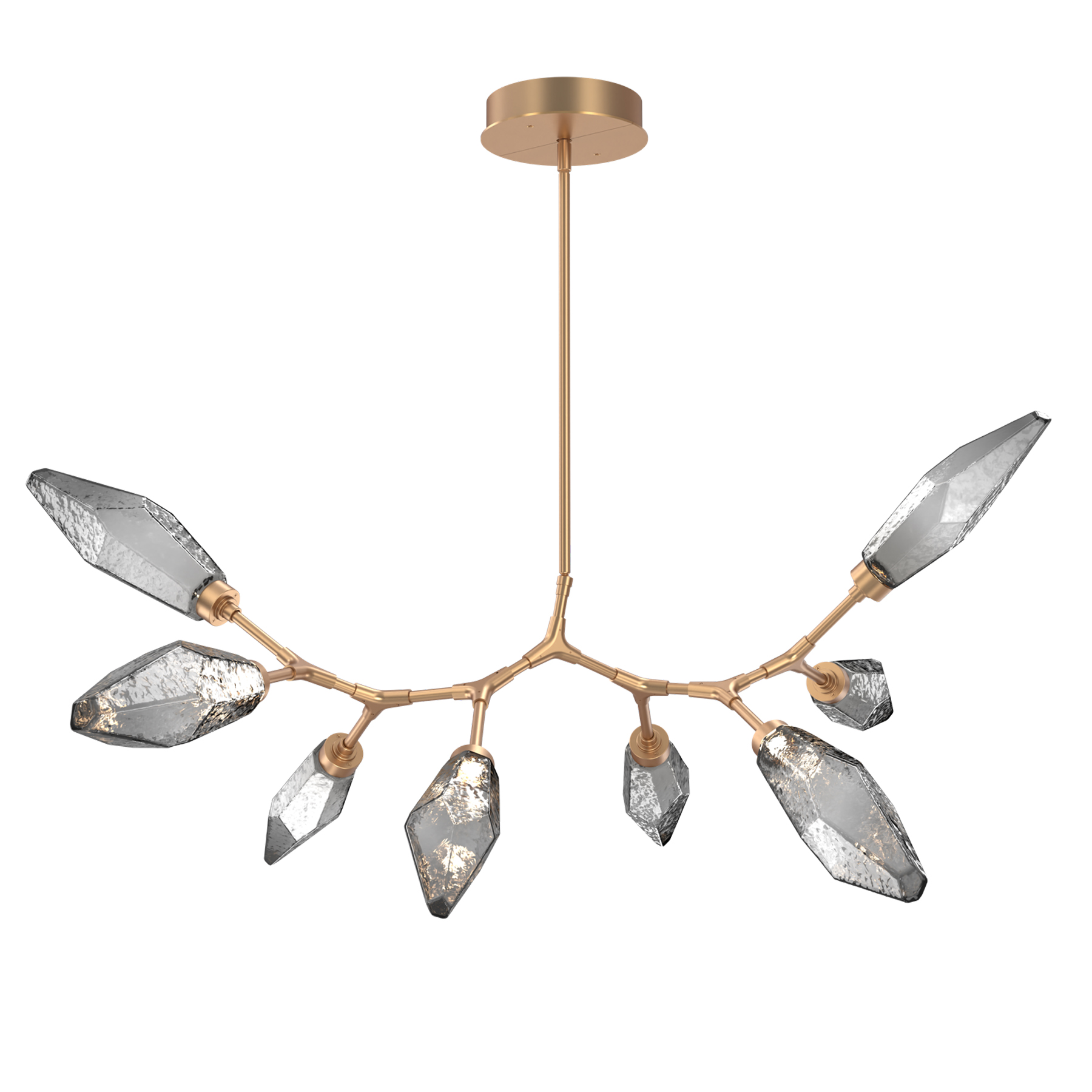 Rock Crystal Modern Branch Chandelier By Hammerton