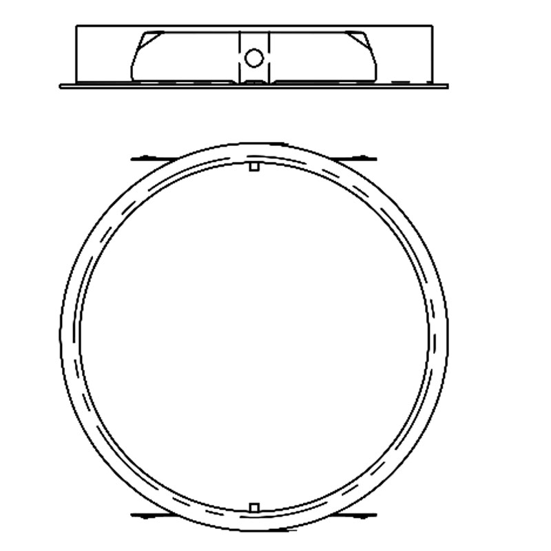 ECO 3IN Round Flangeless Mud-In Plate by CSL | ED3-R-TL | CSL1172925