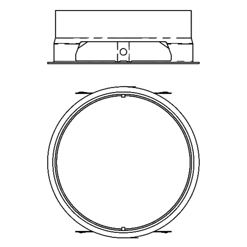 ECO 3IN Round Flangeless Mud-In Plate by CSL | ED3-R-TL | CSL1172925