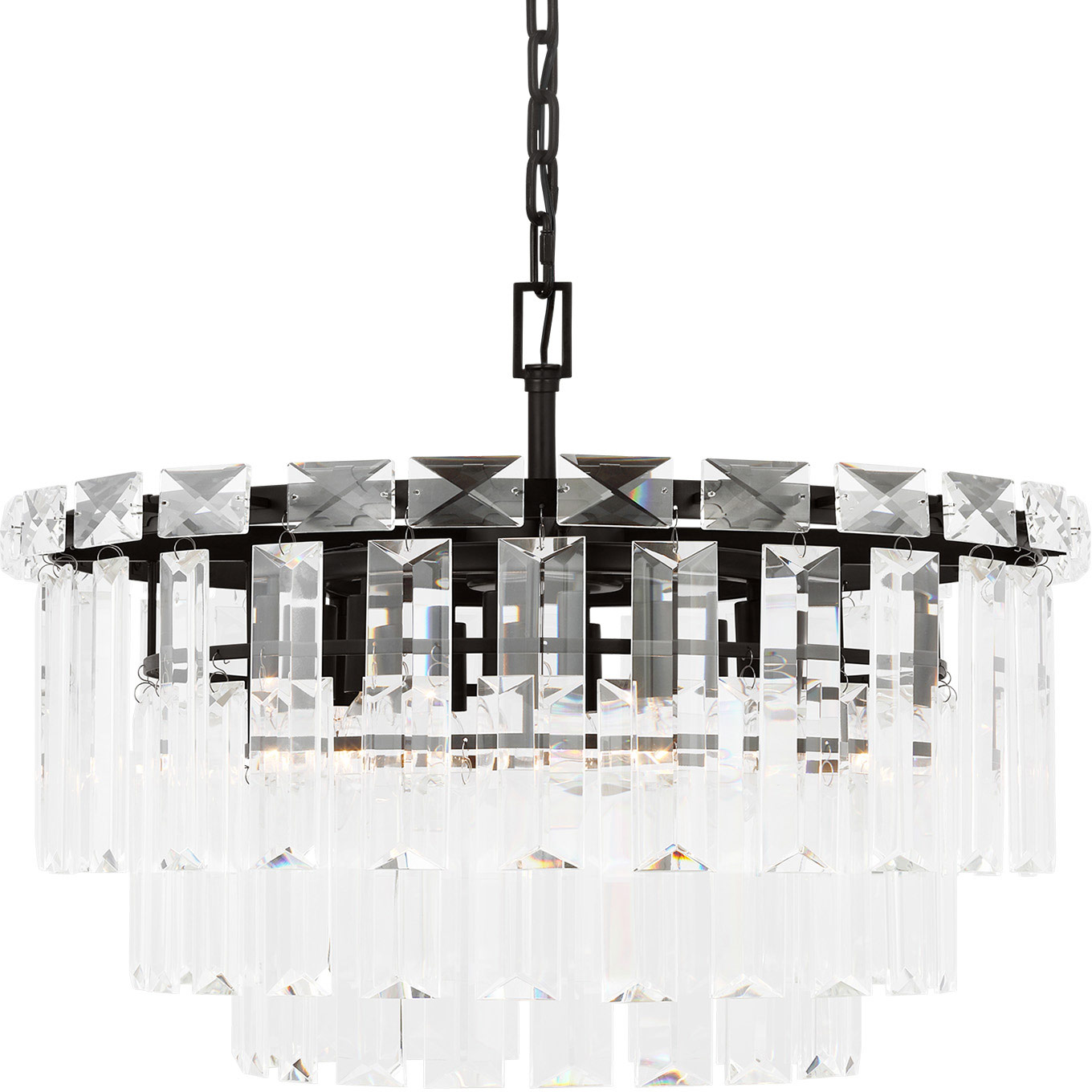 Visual Comfort Ef Chapman Mykonos Polished Nickel 8 Light Chandelier