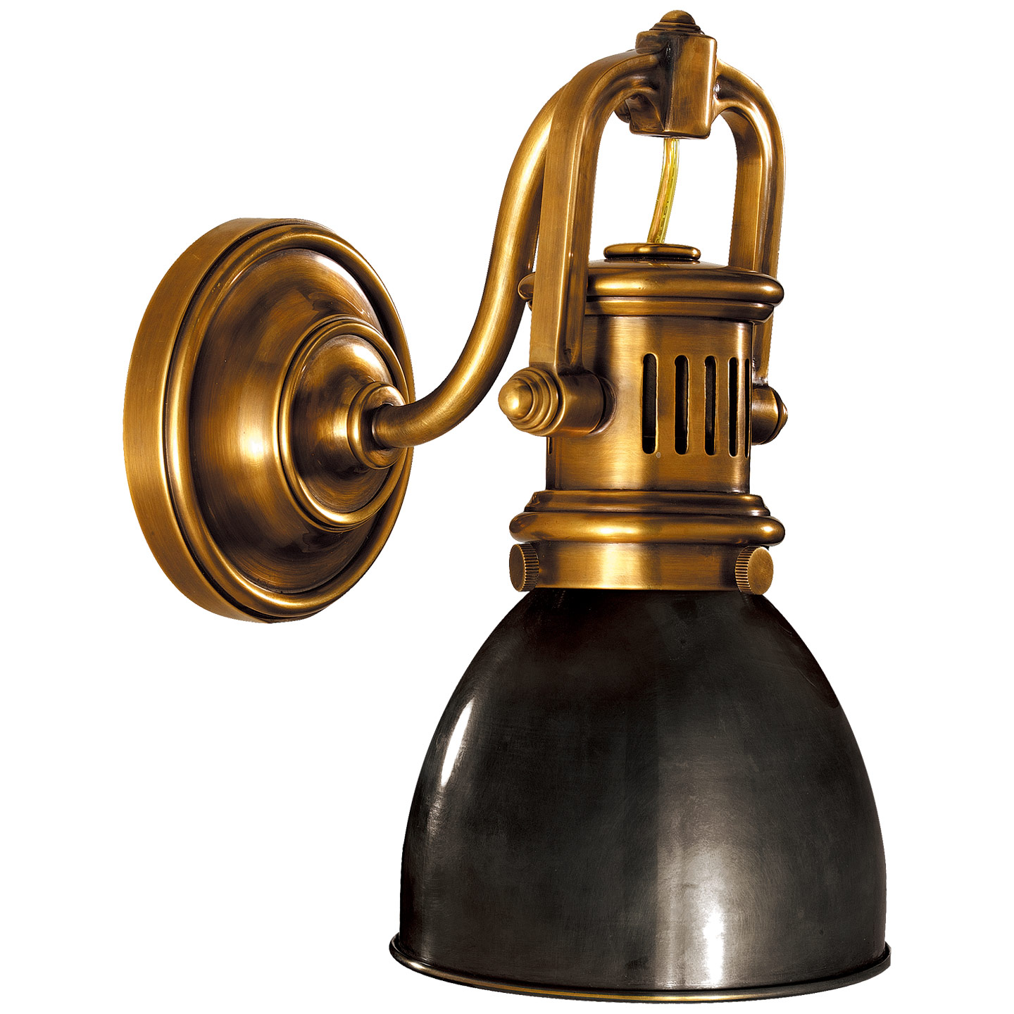 Visual Comfort Architectural Wall Sconce in Hand-Rubbed Antique Brass