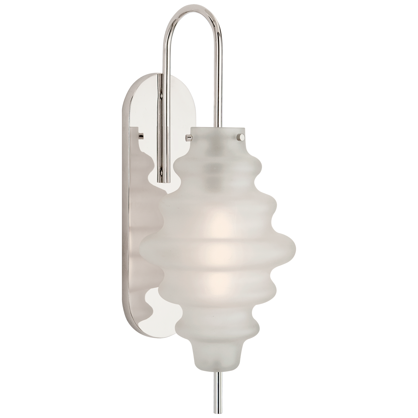 VisualComfort HULTON 1 LIGHT SCONCE WITH CRYSTAL BACKPLATE AND