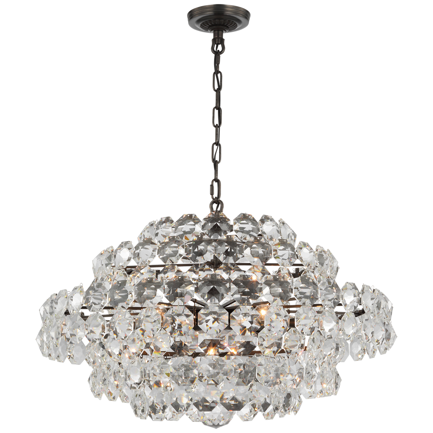 Sanger Chandelier by Visual Comfort Signature ARN 5105BZ CG