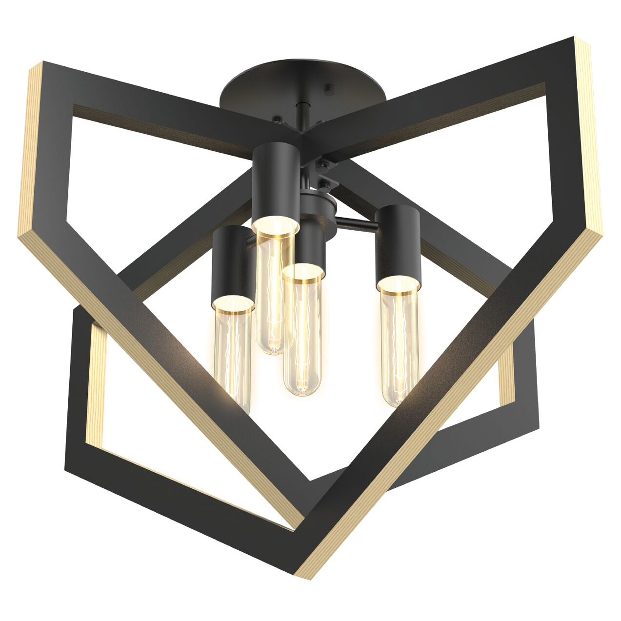 Urban Cottage Semi Flush Ceiling Light By Dvi Lighting