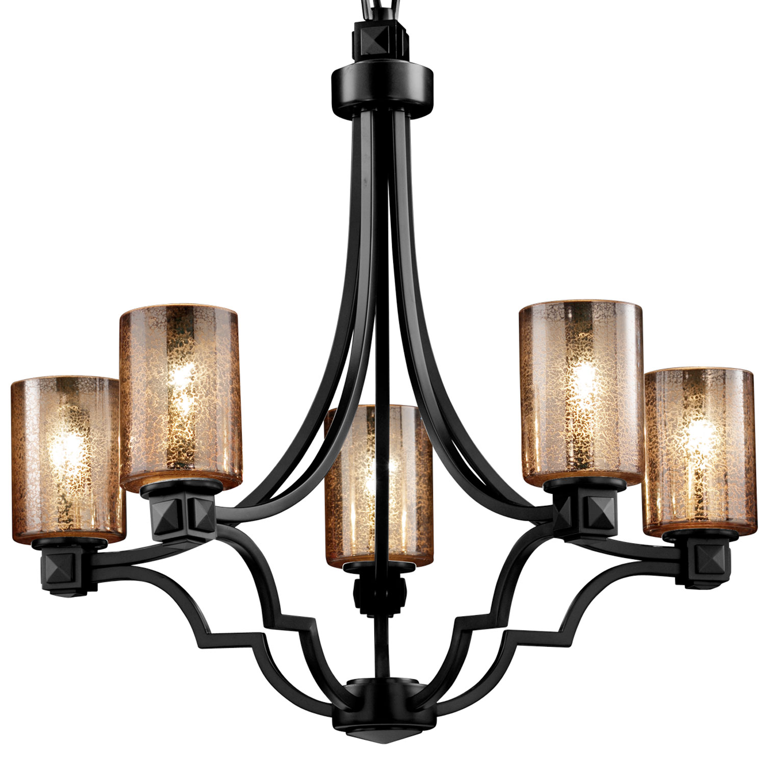 mercury glass chandelier shades