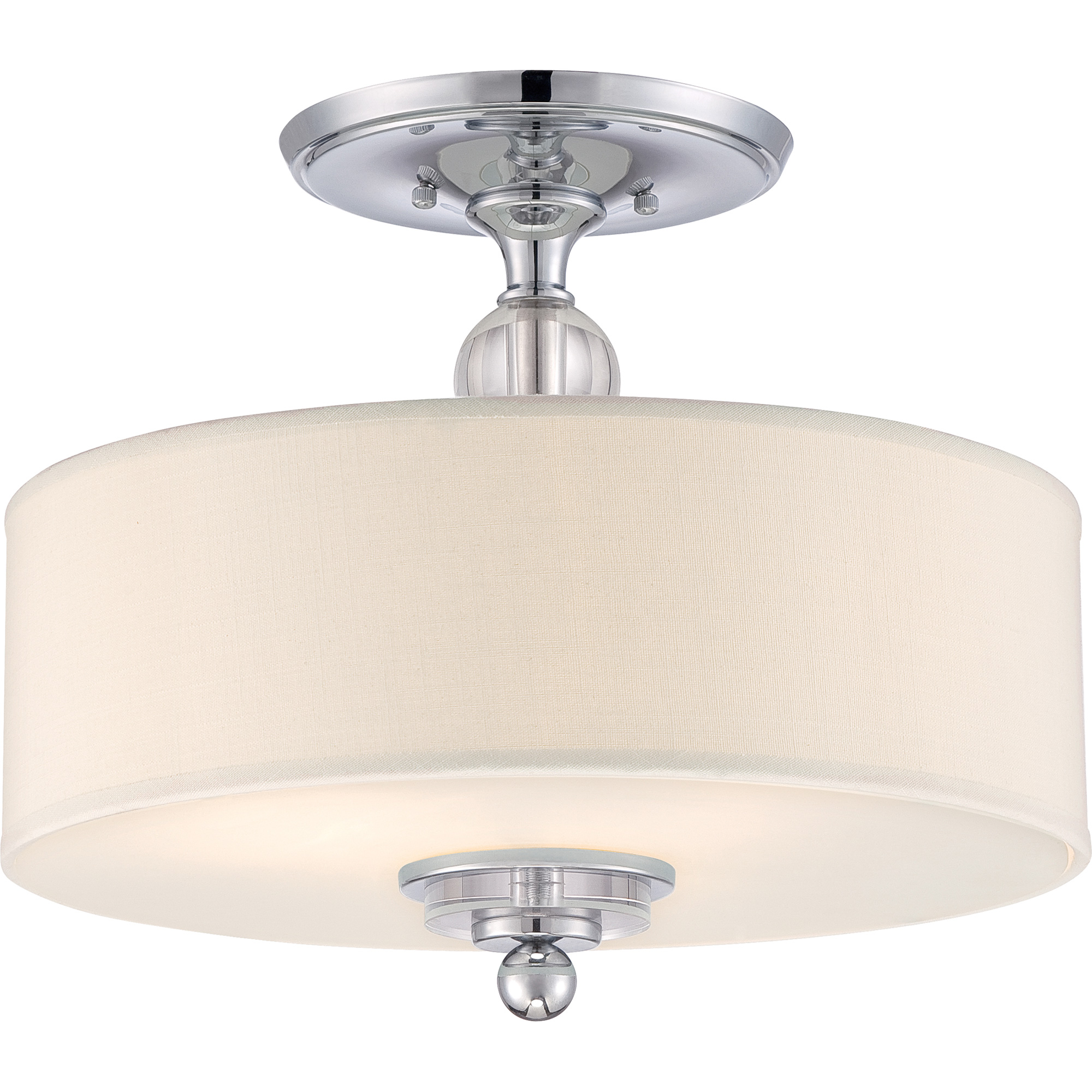 Cream semi flush ceiling light