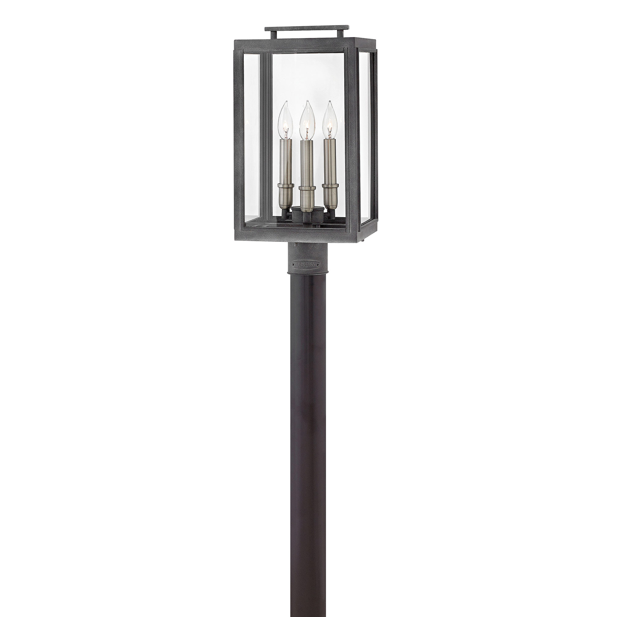 Hinkley Anchorage 3-Light Outdoor Light In Aged Zinc