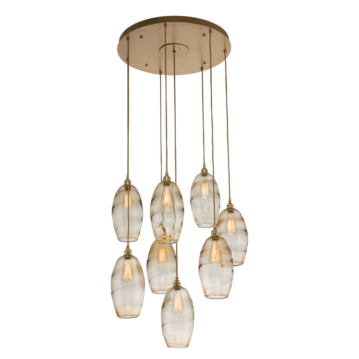 Ellisse Round Multi Light Pendant by Hammerton Studio |  CHB0035-08-MB-OC-C01-E2 | HMR972383