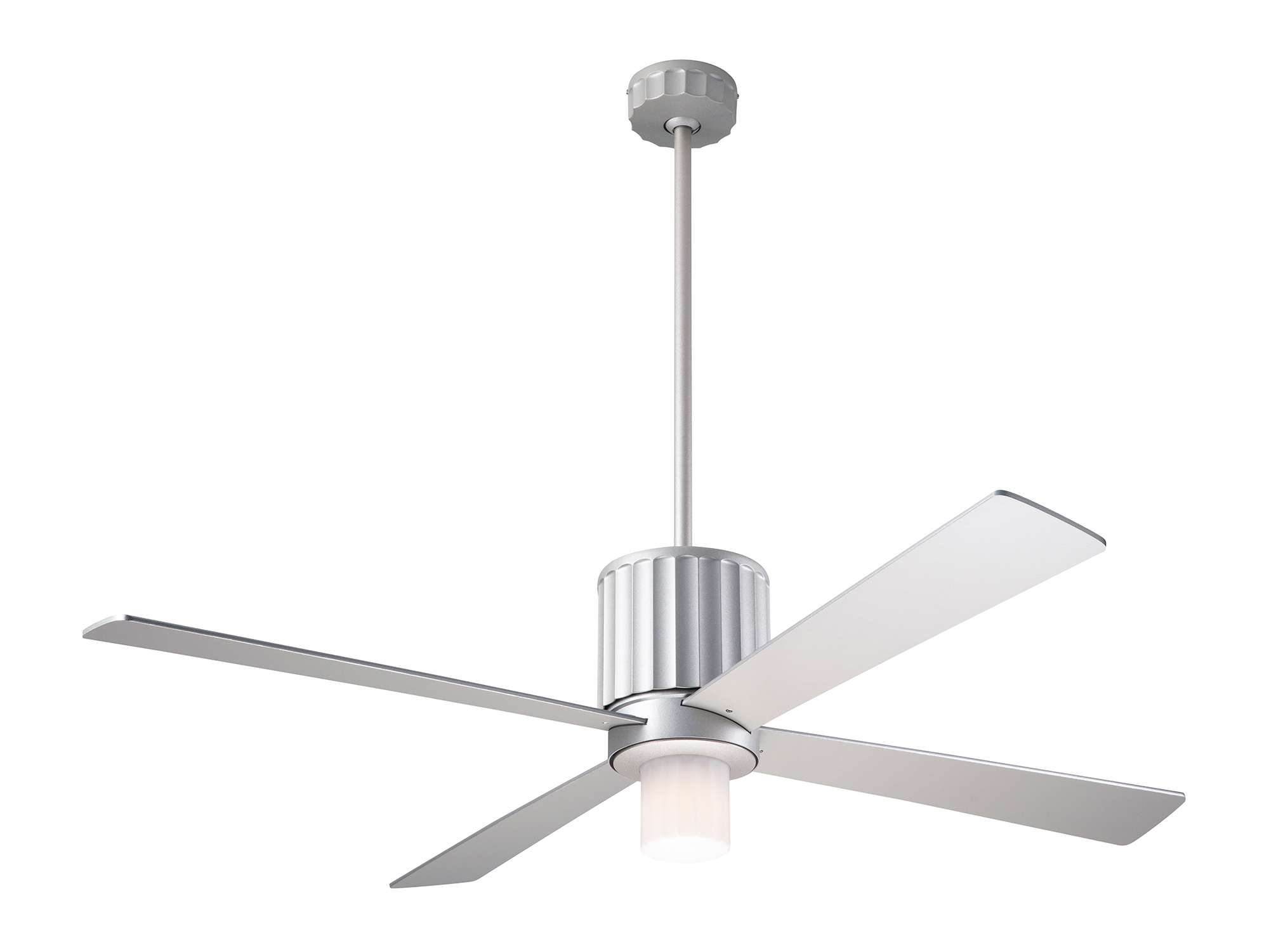 Flute Ceiling Fan With Light By Modern Fan Co Flu Tn 52 Nk 752