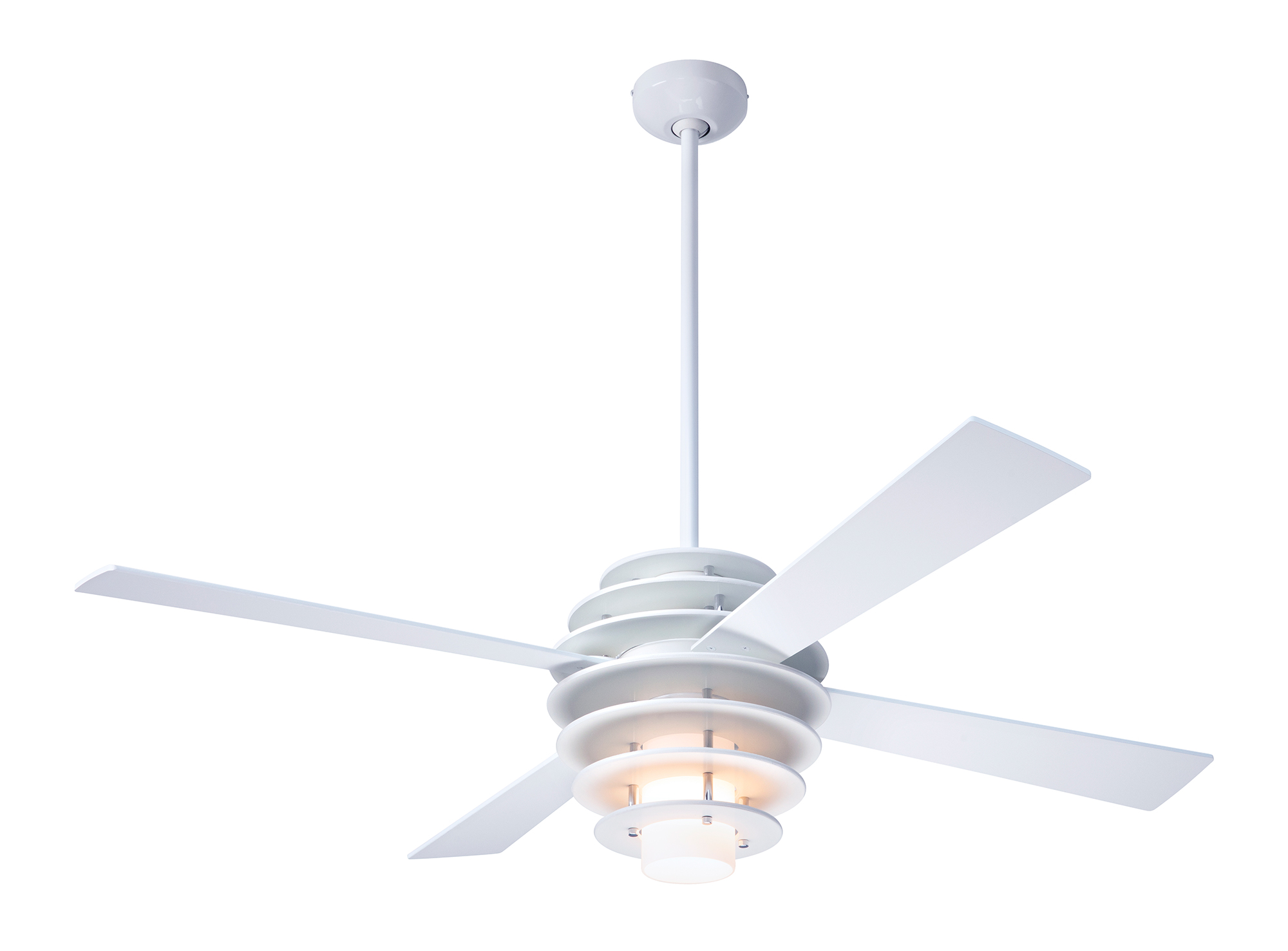 Stella Ceiling Fan With Light By Modern Fan Co Sla Wh 52 Wh