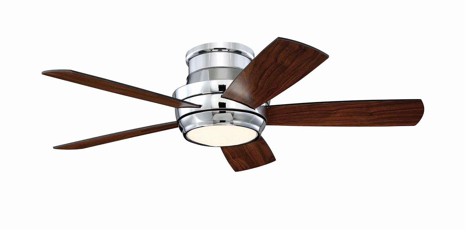 Tempo Hugger Ceiling Fan With Light By Craftmade Tmph44ch5