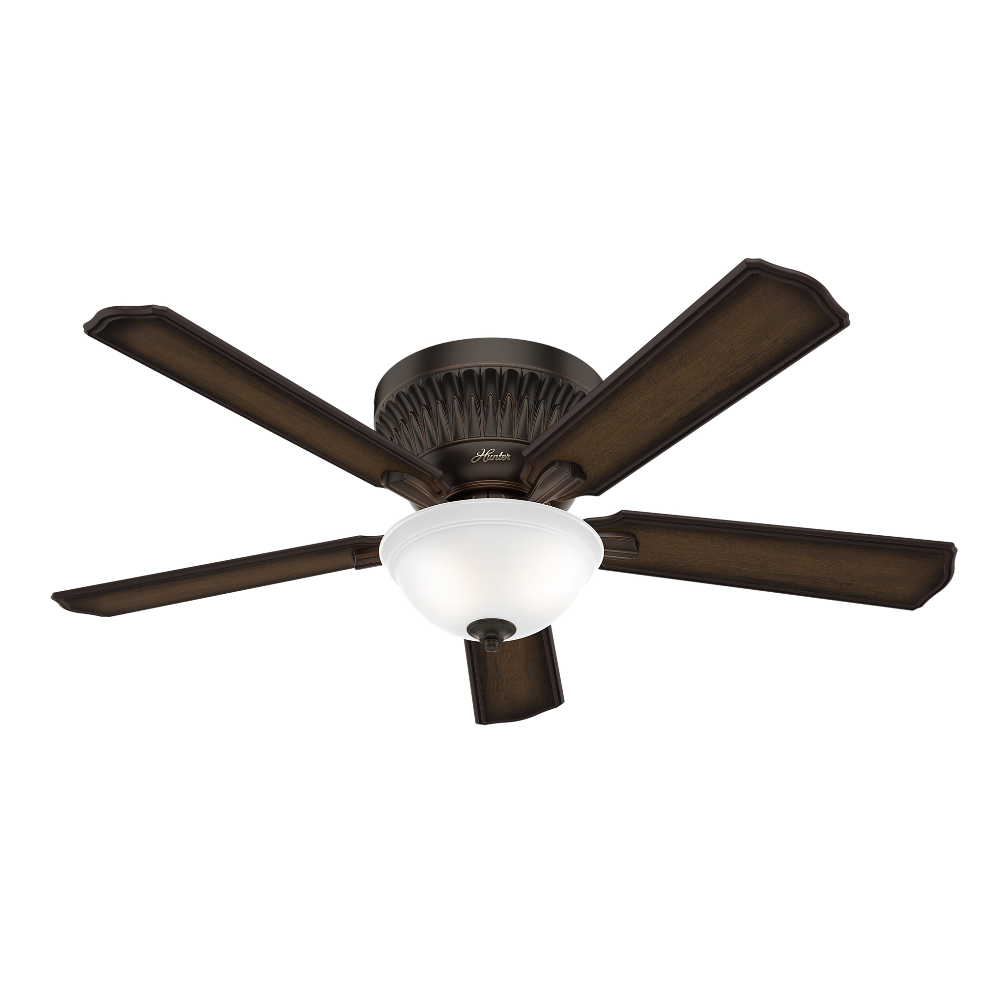 Chauncey Low Profile Ceiling Fan With Light By Hunter Fan Hun 59548