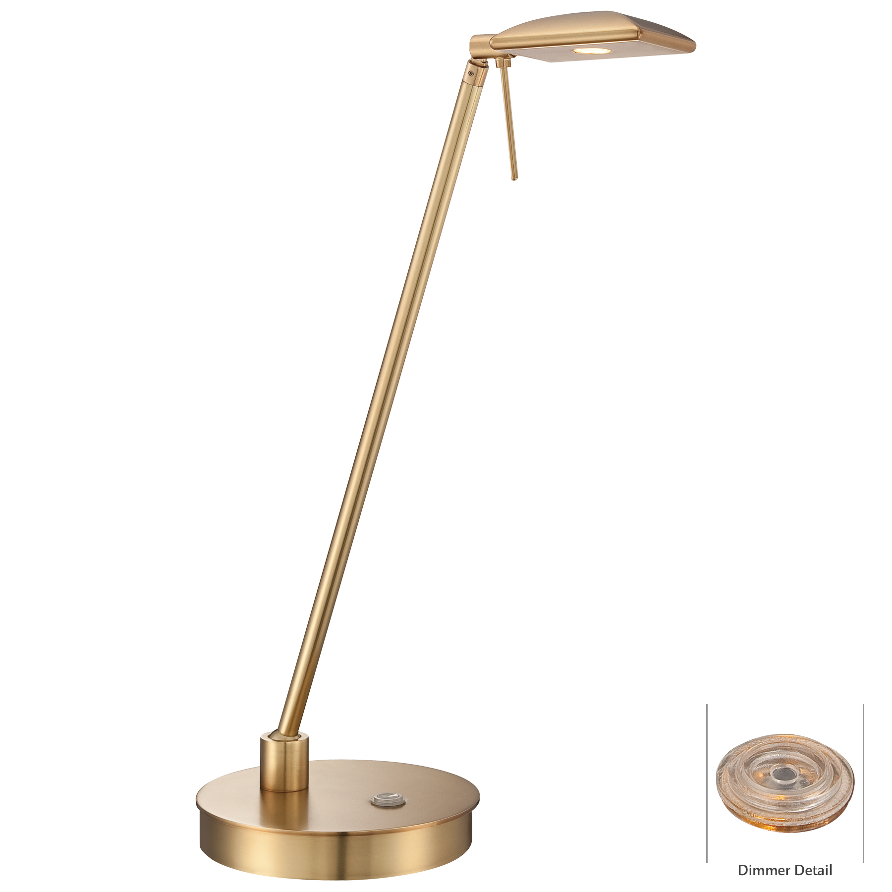 Georges Reading Room LED Square Head Desk Lamp by George Kovacs P4326-248  GKV64352