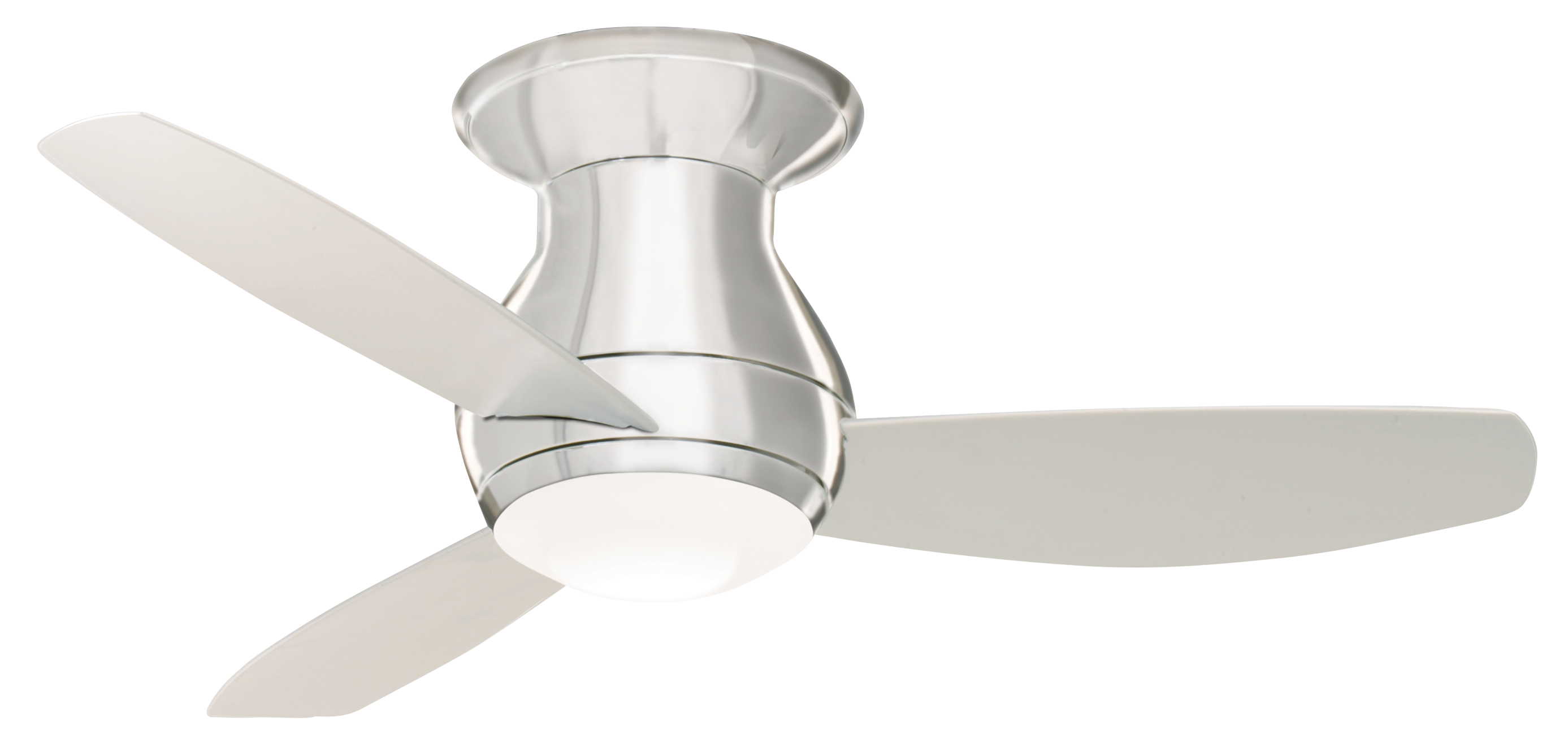 Curva Sky Flush Ceiling Fan With Light By Emerson Ceiling Fans