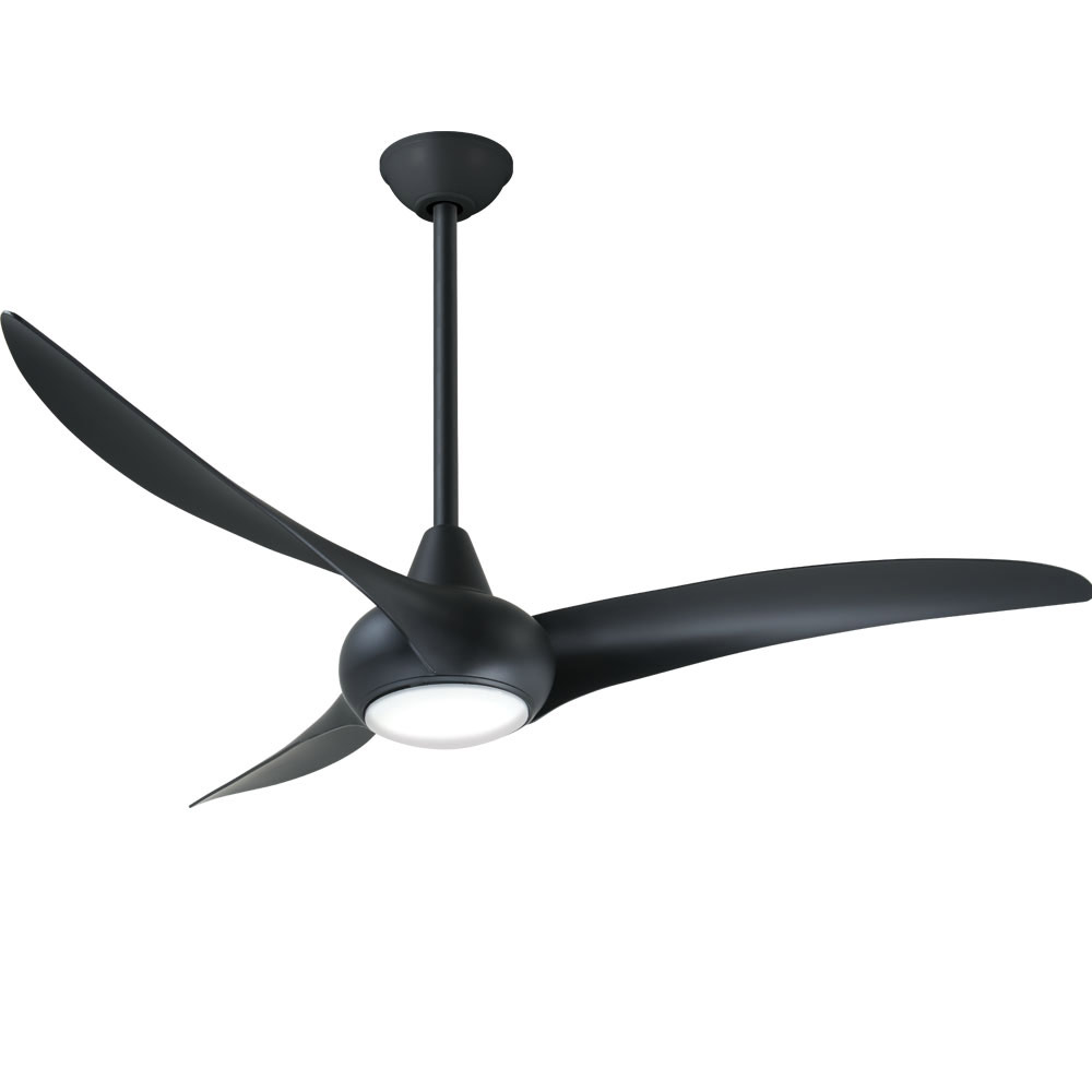 Light Wave Ceiling Fan with Light by Minka Aire F844-CL MKA851756