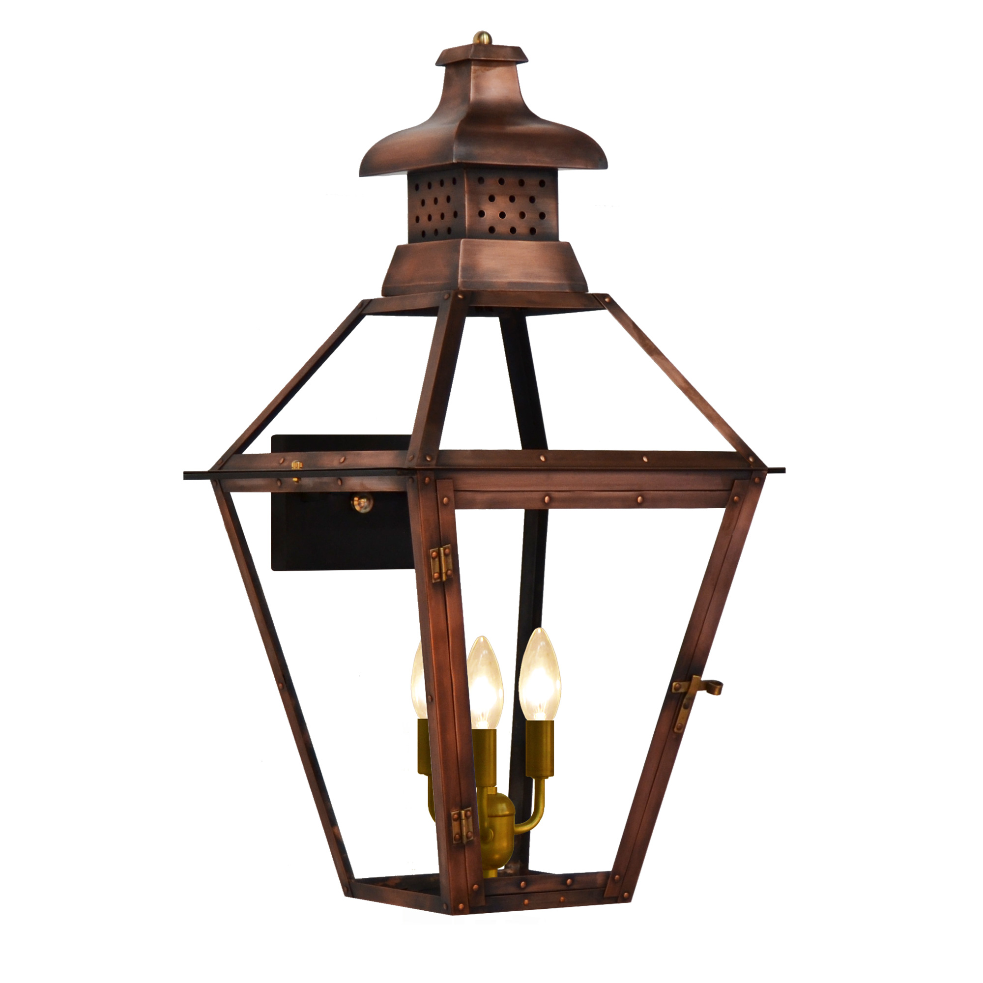 The CopperSmith Pebble Hill Gas and Electric Lantern Pebble Hill Gas and  Electric Copper Lanterns PH20-22-29PH Pebble Hill