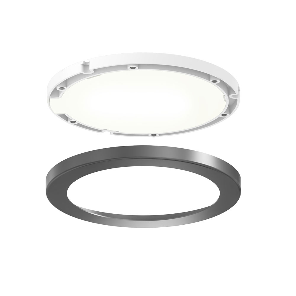 Ultra Slim Round Puck Light Kit 3 By Dals Lighting K4006 Bk